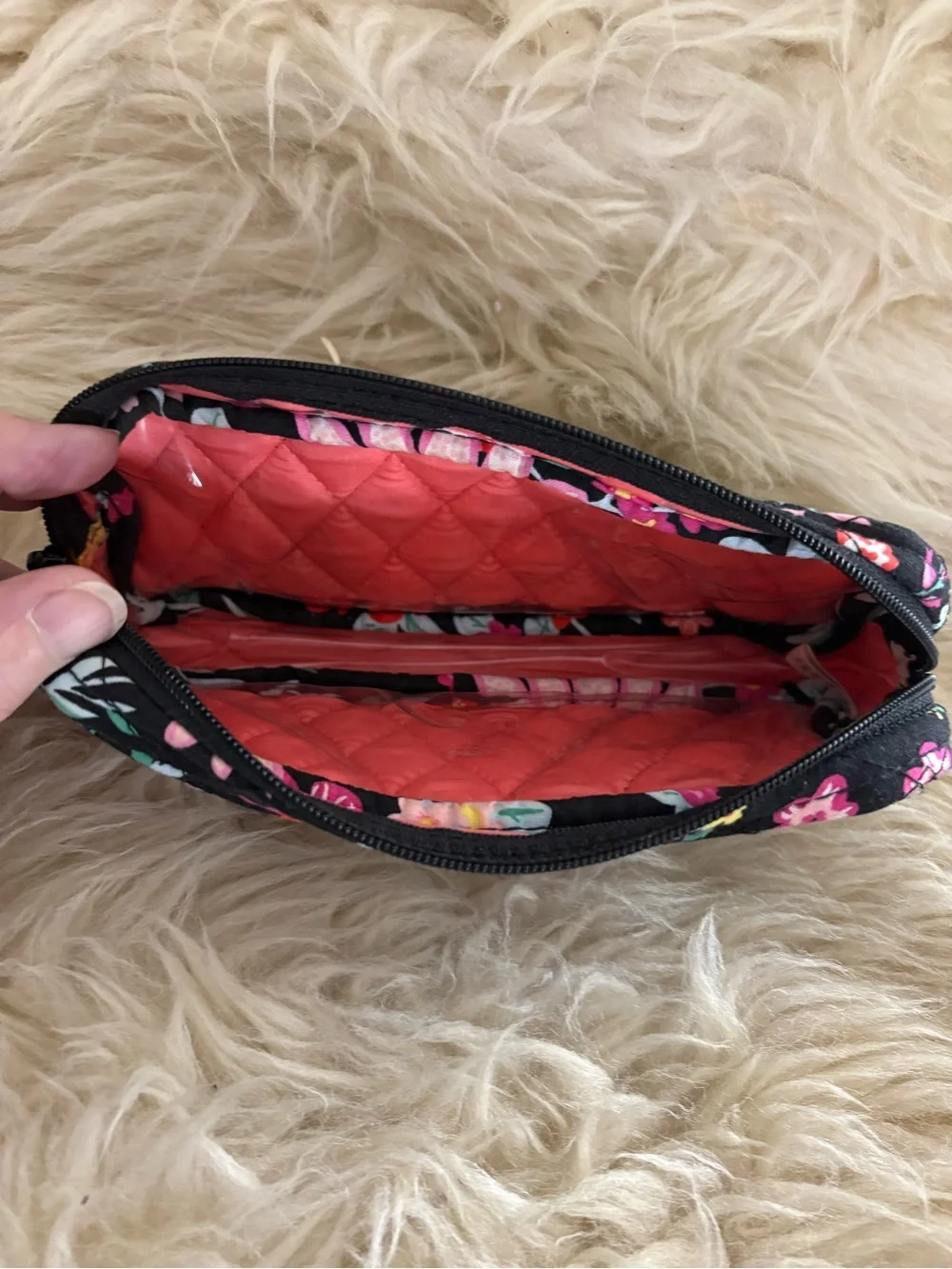 Vera Bradley ‘Tangerine Twist’ Travel Makeup Bag Set